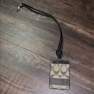 Coach ID badge holder